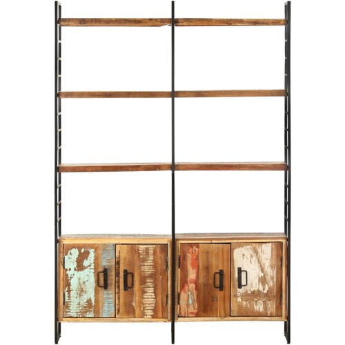 Maison Chic Knjižna omara - Knjižni regal 4-nadstropna 124x30x180 cm trden predelan les, (21725923) Cene