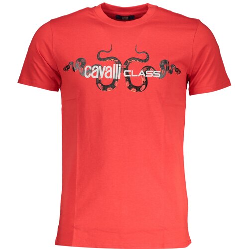 Cavalli Class MEN&#39;S SHORT SLEEVE T-SHIRT RED Cene