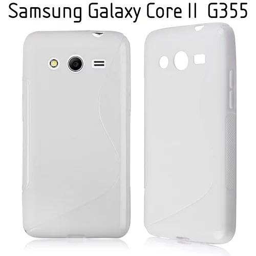  Gumijasti / gel etui S-Line za Samsung Galaxy Core 2 - beli