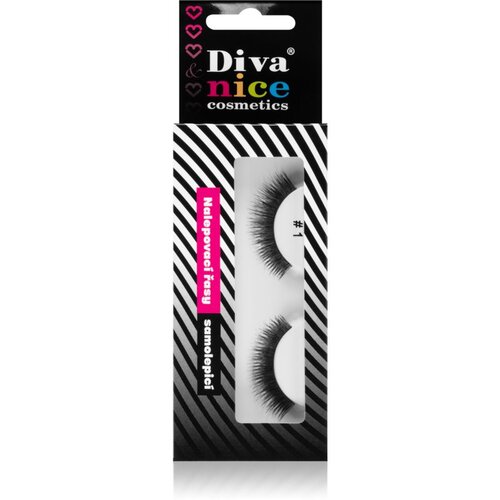 Diva & Nice Cosmetics Accessories trepavice od prirodne kose za lijepljenje No. 1 Cijene