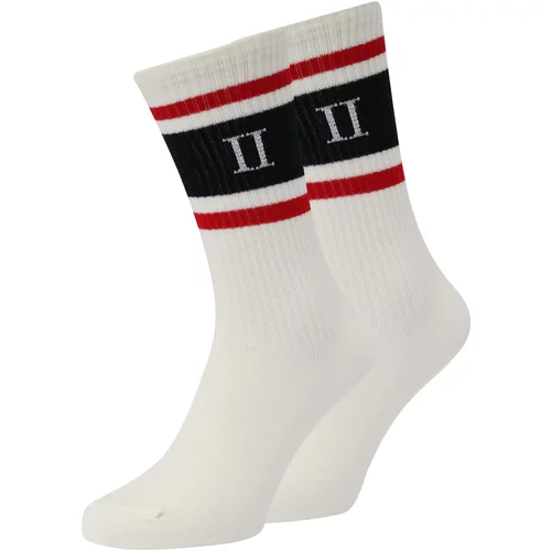 Les Deux Čarape 'William' crvena / crna / bijela
