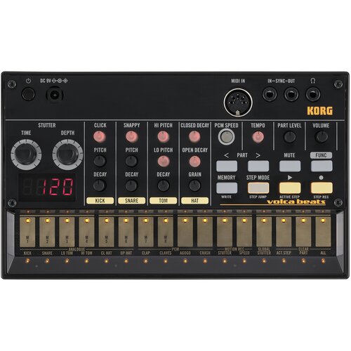 Korg Analogna Ritam ma&amp;scaron;ina Volca beats, Crna Slike