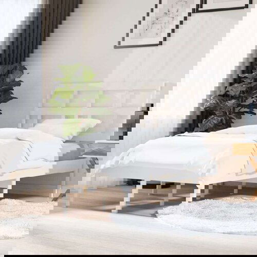  Za krevet od masivne borovine bijeli 120 x 200 cm Slike