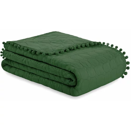AmeliaHome zeleni prekrivač na krevetu Meadore, 200 x 220 cm