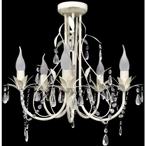  Elegantan luster s kristalima i 5 žarulje