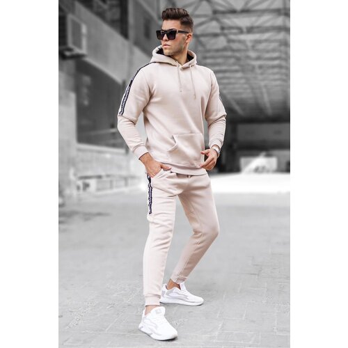 Madmext Beige Men&amp;#039;s Tracksuit Set 5425 Slike