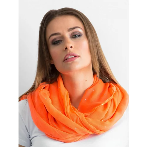 Fashion Hunters Orange scarf with rhinestones