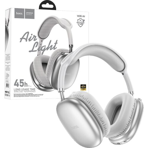 hoco. bežične stereo slušalice, bluetooth, do 45h rada, mikrofon - W35 air triumph silver Cene
