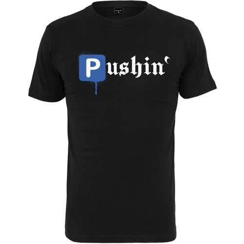 MT Men Men's T-shirt Pushin - black Slike