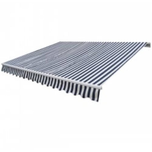 vidaXL Zložljiva tenda z motorjem 600 cm modro/bela Cene