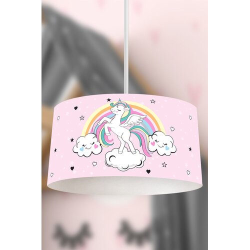 Bata i seka Dečija viseća lampa Jednorog, Roze Slike
