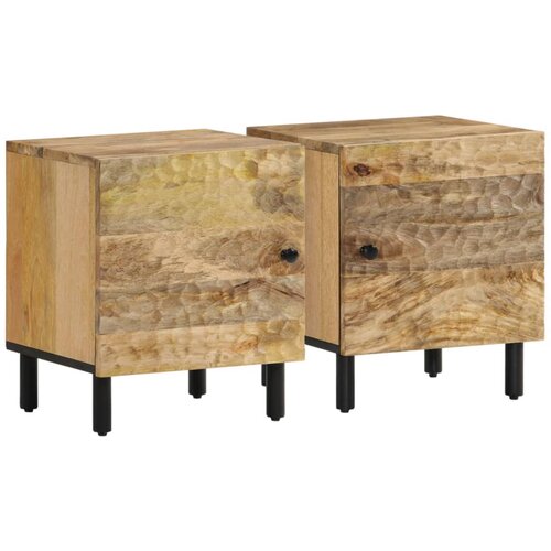 vidaXL Noćni ormarići 2 kom 40 x 33 x 46 cm od masivnog drva manga Cijene