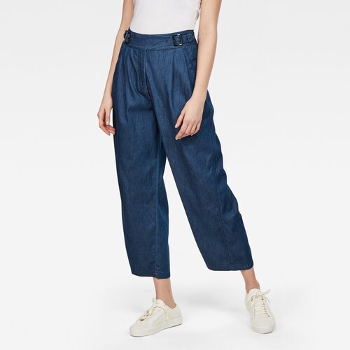 G-star Pants - Bristum pleated wide leg chino wmn blue Slike