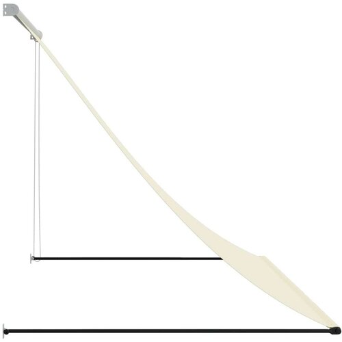 vidaXL Tenda na uvlačenje krem 250 x 150 cm od tkanine i čelika Cijene