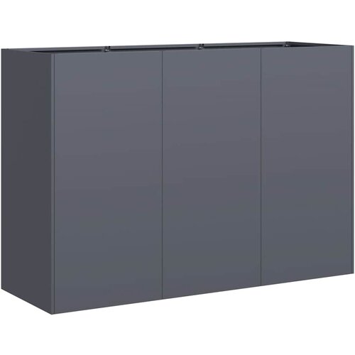 Maison Chic Cvetlični Lonec - Cvetlično korito Antracit 120x40x80 cm Hladno valjano jeklo, (21789418) Cene
