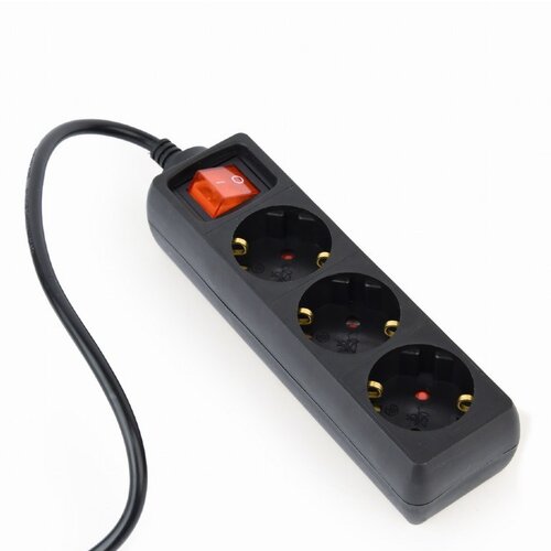 Energenie Gembird EG-PSU3-01 power extension 0.6 m 3 AC outlet(s) Indoor Black Cene
