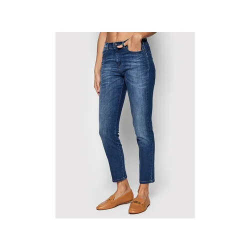 Sisley Jeans hlače 4RR3575V7 Mornarsko modra Slim Fit