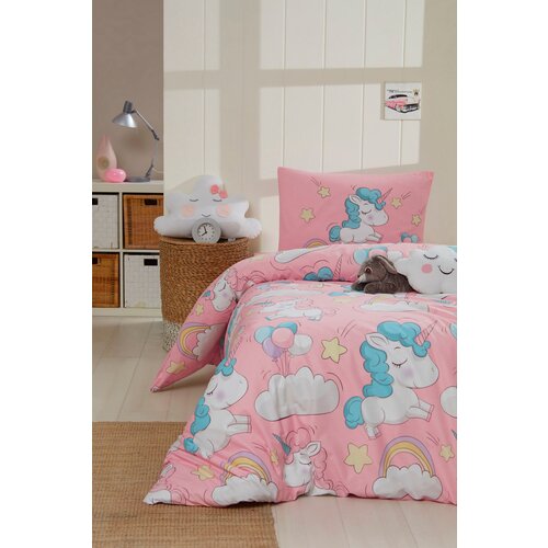 Hanah home komplet posteljine Unicornio, 160x220cm, Roze Slike
