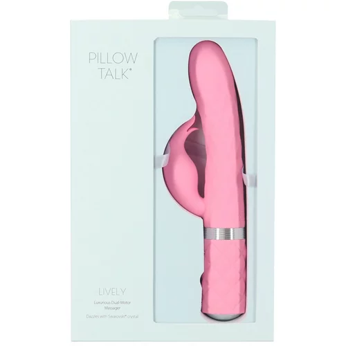 Pillow Talk Lively - vibrator za polnjenje s paličico (roza)