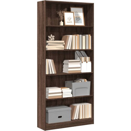 VidaXL Regal za knjige boja hrasta 80x24x176 cm konstruirano drvo Slike