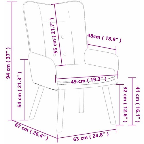  Fotelja Svijetlo siva 63 x 67 x 94 cm Tkanina i &amp;scaron;perploča Slike