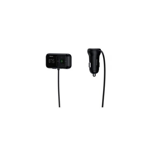 Baseus FM TRANSMITER T-TIP S-16 BLUETOOTH 5.0 MP3 - 2XUSB - 3,1A PUNJAČ (CCTM-E01) CRNA Slike