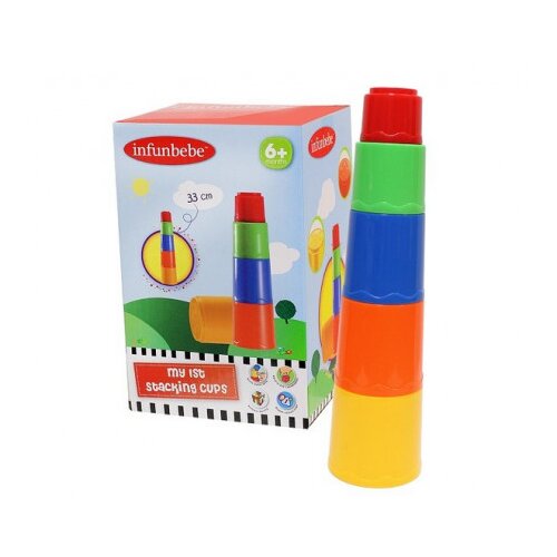 Infunbebe igračka za bebe zaglavljene case 12m+ (5kom) ( PL204-5 ) PL204-5 Slike