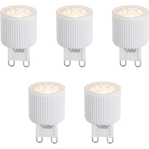 LUEDD Set van 5 G9 20mm LED lampen 3W 300 lm 2700K Cene