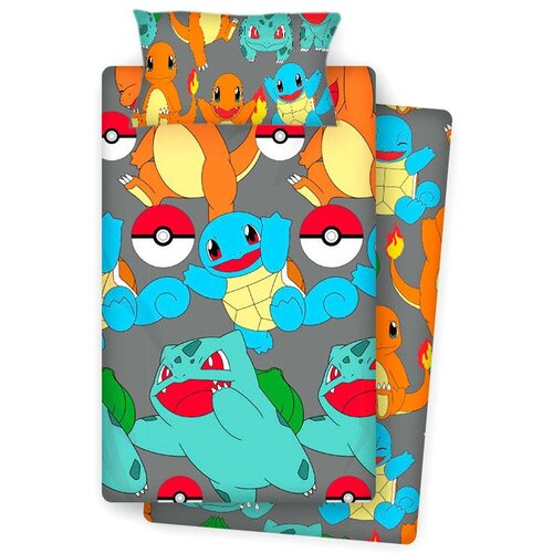 Pokemon trodijelni set posteljine za krevet 90cm Slike
