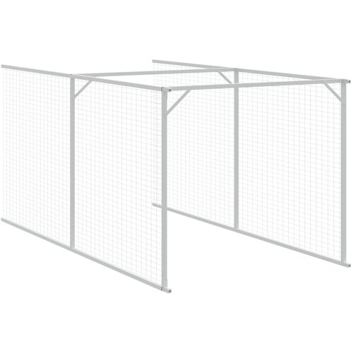  Kućica za pse s krovom antracit 117x813x123 cm pocinčani čelik Slike