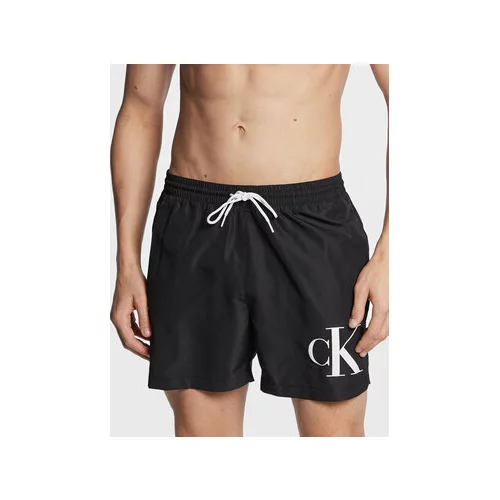 Calvin Klein Swimwear Kopalne hlače KM0KM00849 Črna Regular Fit