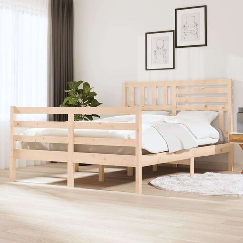  Za krevet od masivnog drva 160 x 200 cm Slike