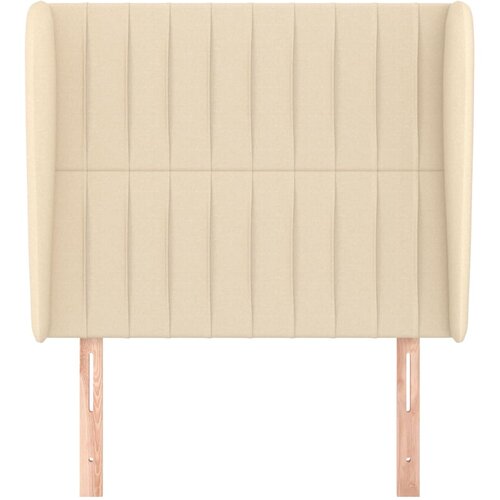  Uzglavlje s u&amp;scaron;ima krem 83 x 23 x 118/128 cm od tkanine Slike