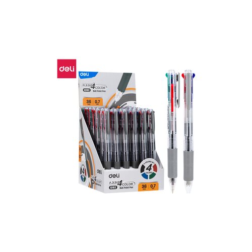 Deli HEMIJSKA OLOVKA 4u1 plavi, crni, crveni i zeleni ispis 0.7mm EQ182 Cene