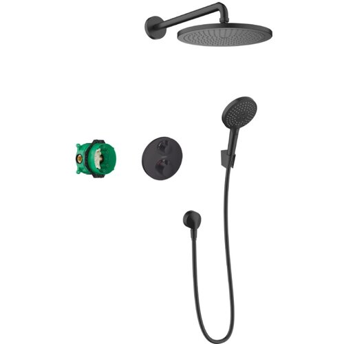 Hansgrohe 27961670 croma termostatski podometni komplet za tuš črni Cene