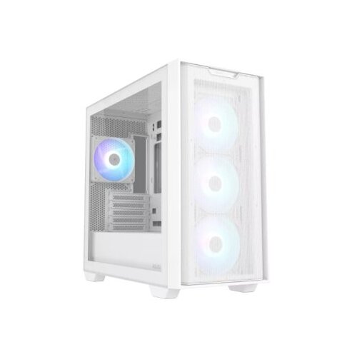 Asus A21 PLUS TG ARGB WHITE4x 120mm ARGB fans, microATXMini-ITX, Slike