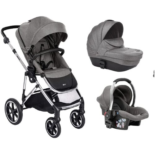 Kikka Boo kolica Thea 3in1 set sa autosedi&scaron;tem i tvrdom korpom light grey ( KKB21111 ) Cene