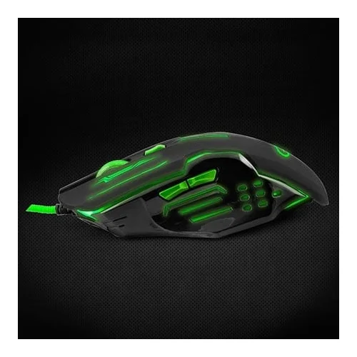  Miš ESPERANZA GAMING APACHE 6D MX403, GREEN, 2400dpi, ergonomic, EGM403G