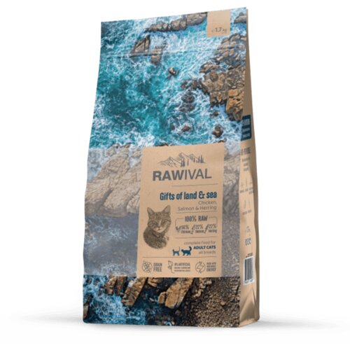 Craftia rawival gifts of land & sea adult cat - 1.7 kg Cene