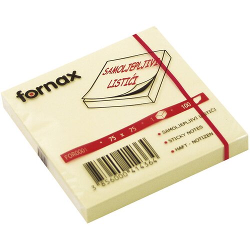 Blok samoljepljiv 75x75mm 100L Fornax žuti Cijene