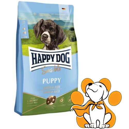 Happy Dog Sensible Puppy Lamb & Rice 10kg, Hrana Za Štence Sa Jagnjetinom Slike