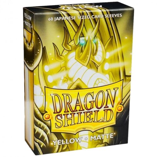 Arcane Tinmen Dragon Shield 60 Japanise Size Sleeves - Yellow Matte Cene