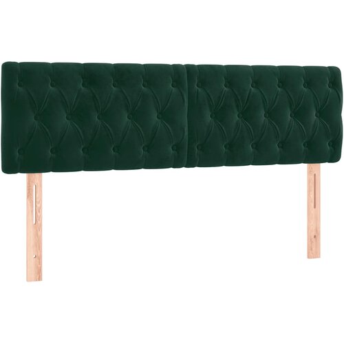  LED uzglavlje tamnozeleno 160x7x78/88 cm bar&amp;scaron;unasto Slike