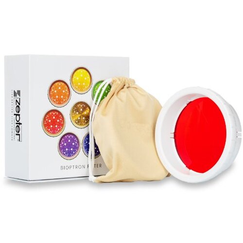 Zepter bioptron replaceable red filter for pro 1 lamp for anti-pain, anti-inflammatory light therapy - diameter 11 cm Slike