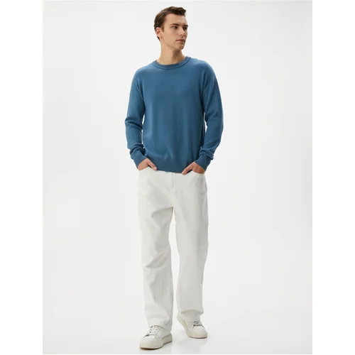 Koton Basic Knitwear Sweater Crew Neck Soft Textured Long Sleeve