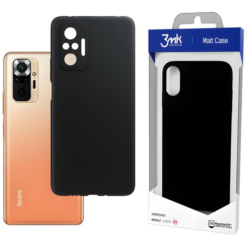 3mk Matt case ovitek za Xiaomi Redmi Note 10 5G - Črna Cene