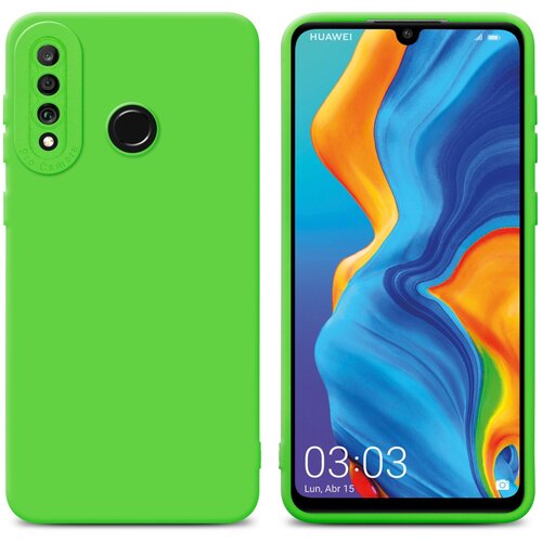 Cadorabo Case, združljiv s Huawei v Fluid Green - za&scaron;čitni pokrov, narejen iz fleksibilnega silikona TPU, (20599180) Cene
