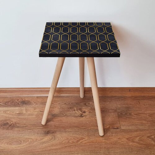 Hanah home klub sto Shp154, 35x42x35 cm, Crni Cene
