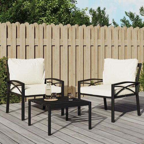  Vrtni stoli s peščenimi blazinami 2 kosa 68x76x79 cm jeklo Cene