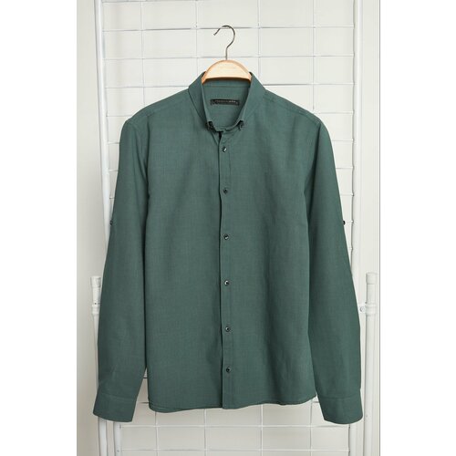 Trendyol Shirt - Green - Slim fit Cene